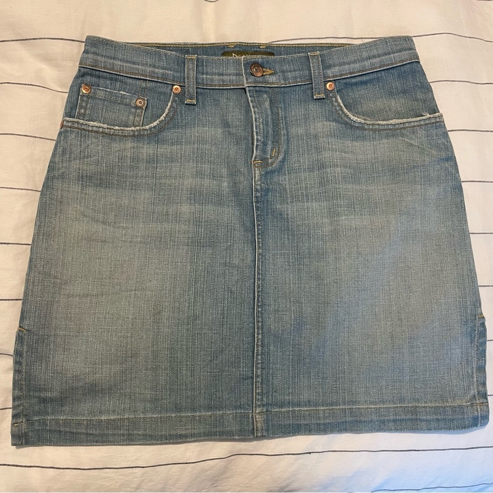David Kahn Classic Mini Denim Skirt